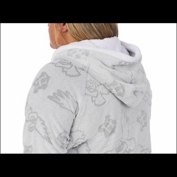 NWT Harry Potter Lounge Fleece Hoodie Hedwig - Picture 5 of 5